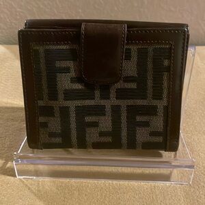 Fendi Zucca compact Wallet